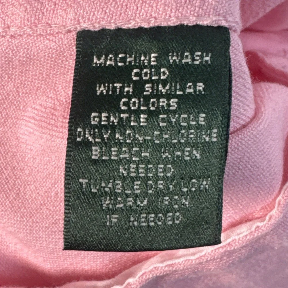 Lauren Ralph Lauren Jeans Company Pink Denim Jacket Colorful LRL Women's Large - Picture 9 of 10